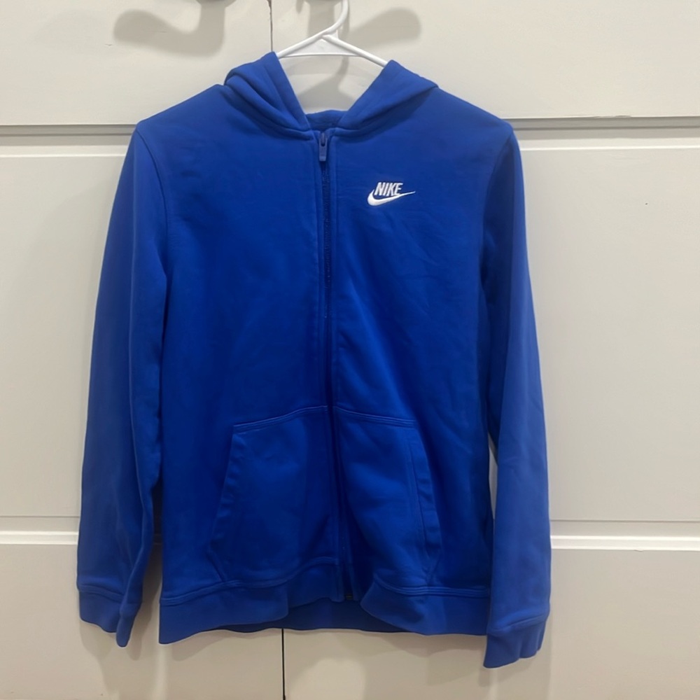 Blue kids XL nike zip up